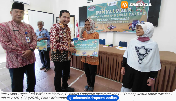 Jelang Lebaran 2026, Pemkot Madiun Salurkan BLTD dan BLT DBHCHT Triwulan I Tahap Kedua bagi 3.074 Warga