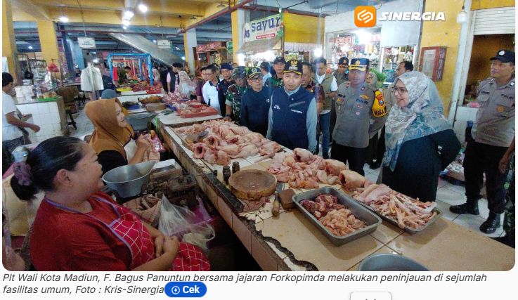 Jelang Lebaran 2026, Plt Wali Kota dan Forkopimda Cek Bahan Pokok dan Fasilitas Umum