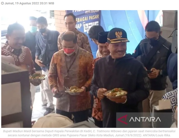 Sebanyak 18 pasar tradisional di Kota Madiun segera terapkan digitalisasi