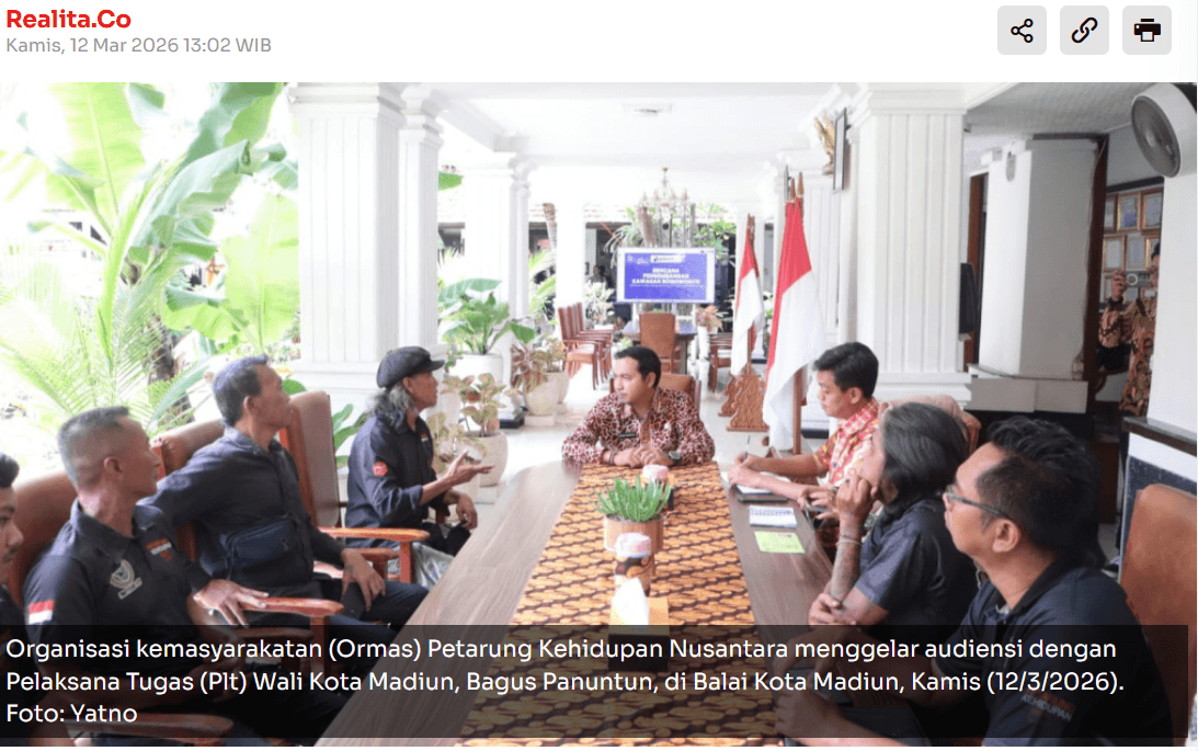 PTKN Audiensi dengan Plt Wali Kota Madiun, Bahas Sinergi Pengembangan SDM dan Potensi Ekonomi Kreatif