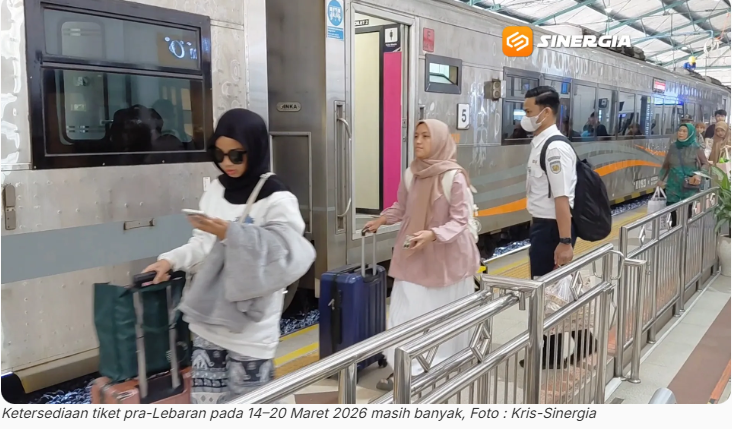 KAI Daop 7 Catat Ribuan Tiket Pra-Lebaran Masih Tersedia