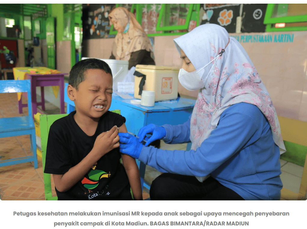 13 Kasus Campak Ditemukan di Kota Madiun, Imunisasi Bayi Digenjot