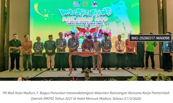 Musrenbang RKPD 2027, Pemkot Madiun Fokus Penguatan Sumber Daya Manusia