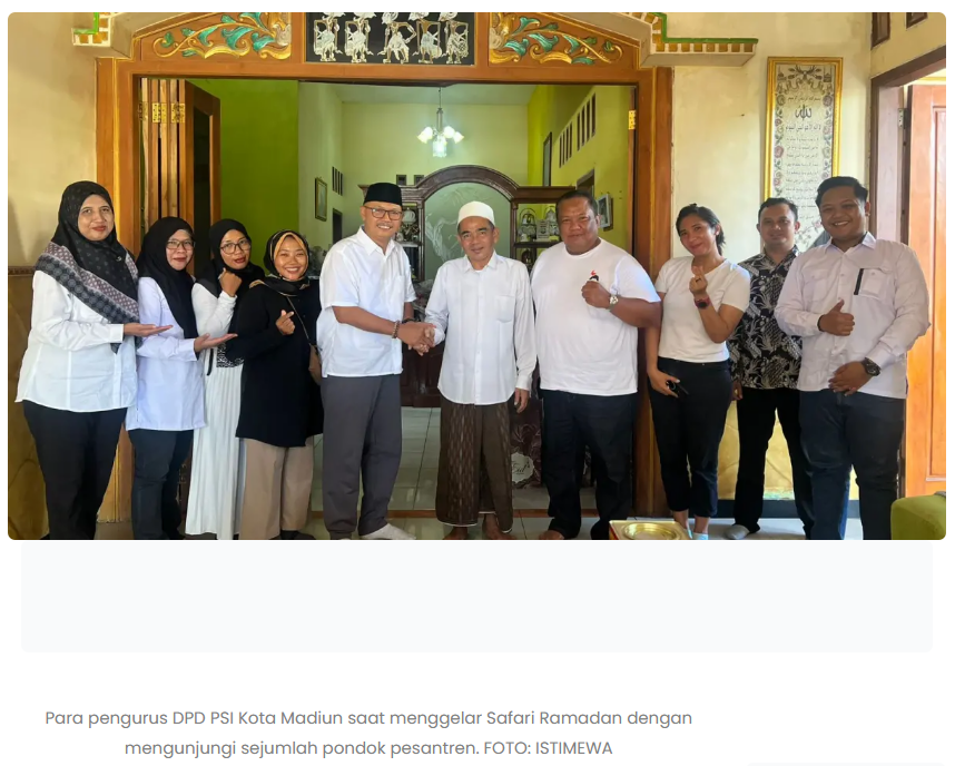 PSI Kota Madiun Gelar Safari Ramadan, Sambangi Ponpes dan Panti Asuhan
