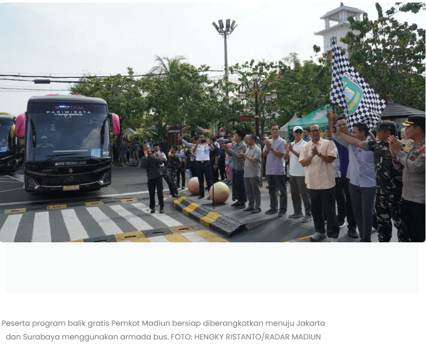 350 Warga Madiun Ikut Balik Gratis, Difasilitasi 7 Bus ke Jakarta dan Surabaya