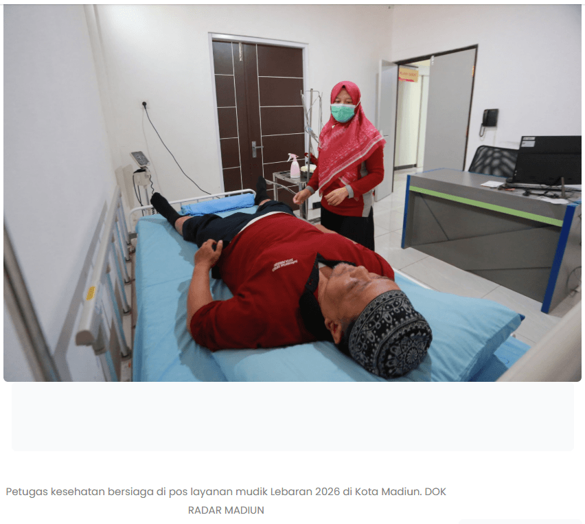 Mudik Lebaran 2026, Dinkes Kota Madiun Siagakan Lima Pos Kesehatan