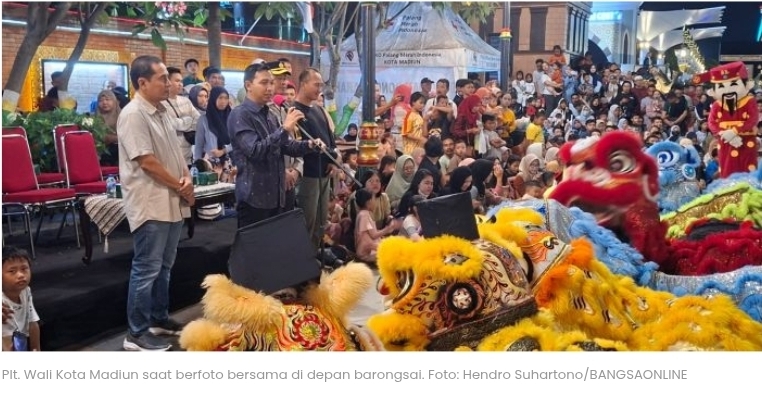 Plt Wali Kota Madiun Apresiasi Hiburan dan Ucapan Idulfitri dari Paguyupan Gotong Royong Barito Jaya