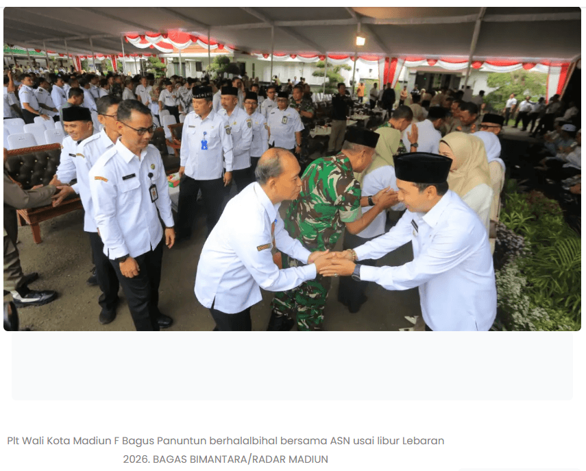 Pemkot Madiun Stop Proyek Besar hingga 2029, Fokus Bangun SDM
