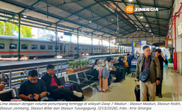 Lonjakan Penumpang Kereta Lebaran 2026 Masih Tinggi, Ini 5 Stasiun Tersibuk