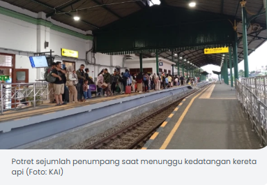 Naik 116 Persen, Volume Penumpang H+2 di Wilayah Daop 7 Madiun Pecah Rekor