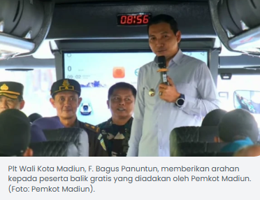 Pemkot Madiun Fasilitasi Balik Gratis ke Jakarta dan Surabaya, Berangkatkan 350 Peserta