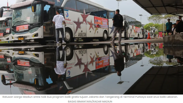 Ratusan Warga Madiun Serbu Balik Gratis, 600 Orang Berangkat ke Jakarta-Tangerang