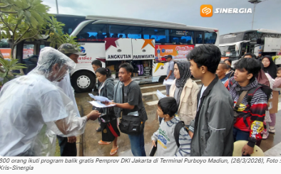 Antusias Membludak, 600 Pemudik Ikuti Program Balik Gratis, 10 Bus Berangkat dari Terminal Purboyo