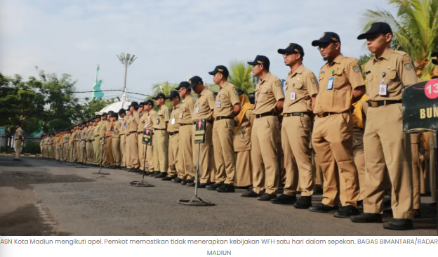 Pemkot Madiun Tak Terapkan Sehari WFH, ASN Tetap Masuk Seperti Biasa