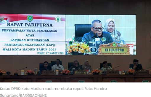 DPRD Kota Madiun Segera Bentuk Pansus Bahas LKPj 2025, Soroti Silpa Rp100 Miliar