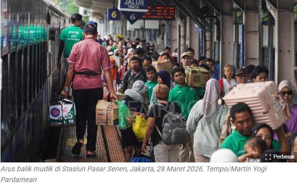 KAI Catat Mobilitas Warga Masih Tinggi di Akhir Arus Balik