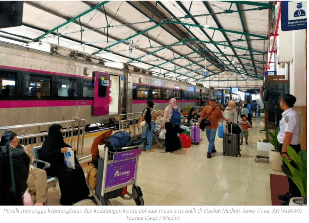 KAI Daop 7 catat mobilitas warga masih tinggi jelang akhir arus balik