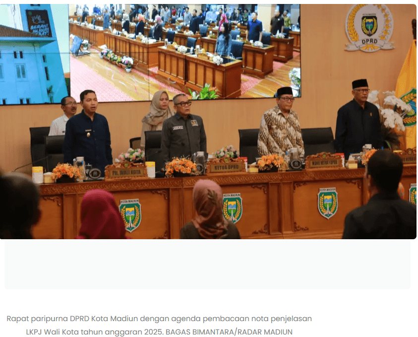 Pendapatan hingga Silpa Disorot, DPRD Kota Madiun Kebut Bahas LKPJ 2025