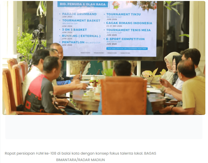 HJM ke-108 Madiun Tanpa Artis Nasional, Talenta Lokal Jadi Andalan