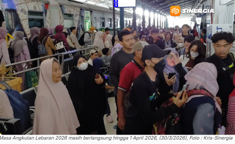 Kereta Jadi Favorit Mudik Lebaran 2026, KAI Daop 7 Madiun Catat 454 Ribu Penumpang
