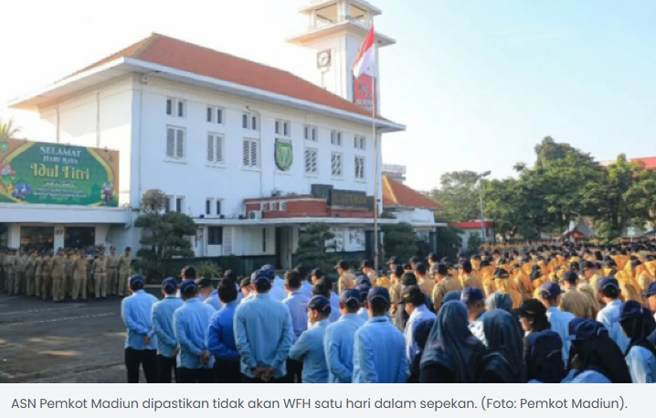 Kota Madiun Tak Ikut Kebijakan WFH ASN, Ini Alasannya