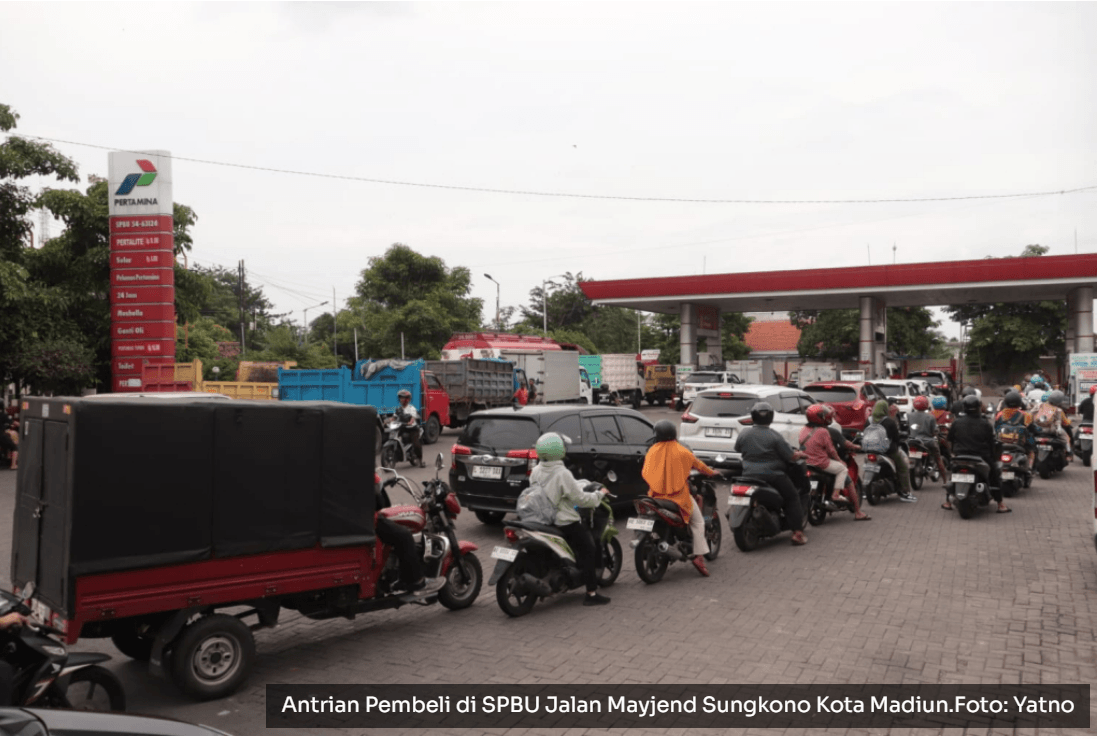 Kabar Kenaikan BBM Beredar, Pembelian di Sejumlah SPBU Kota Madiun Mulai Meningkat