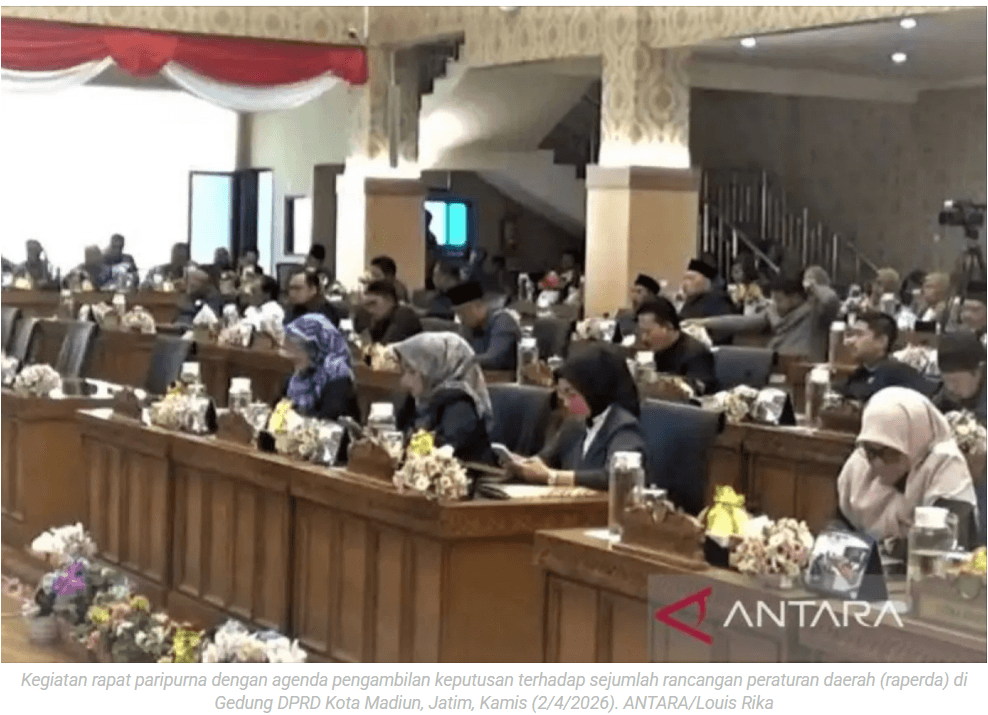 DPRD dan Pemkot Madiun sepakati 17 raperda jadi perda