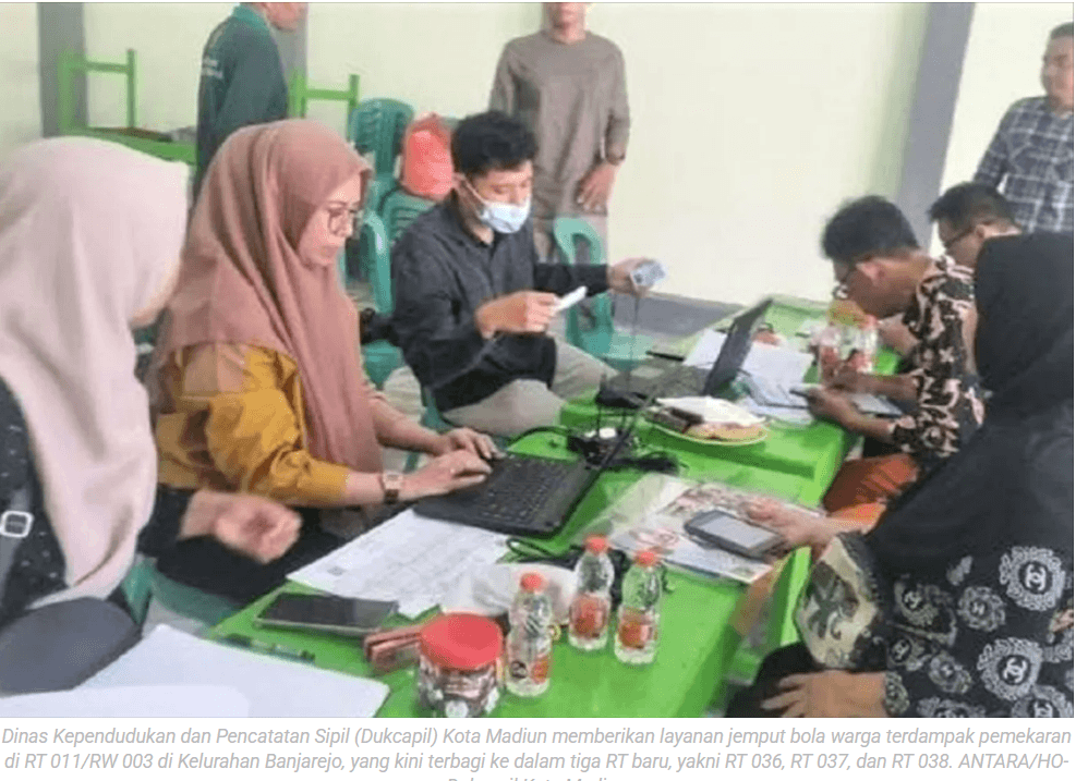 Dukcapil Madiun jemput bola layani pemutakhiran data pemekaran RT