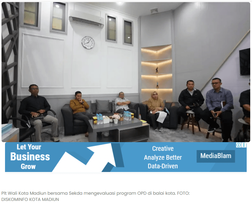 Plt Wali Kota Madiun Bedah Kinerja OPD, Target RKPD Digenjot