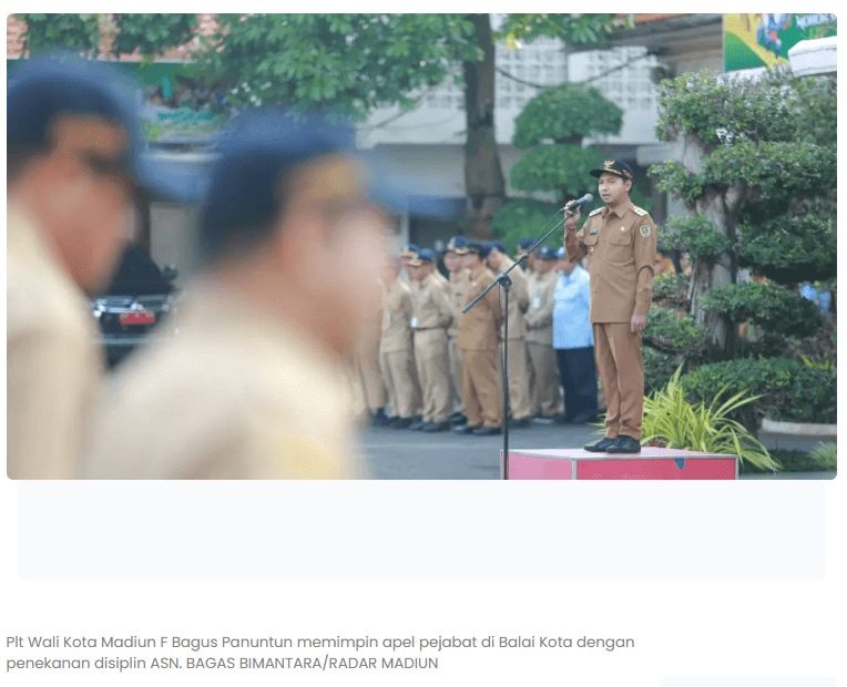 Absen Apel Pejabat, Lurah Tawangrejo Madiun Terancam Dicopot