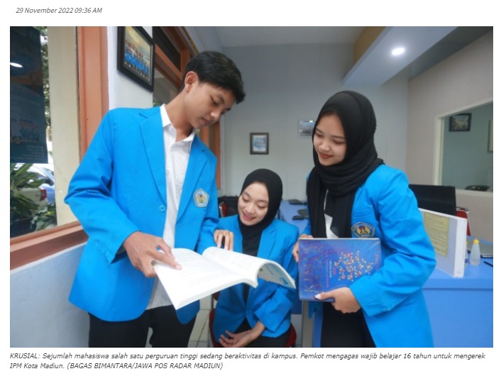 Genjot IPM, Pemkot Madiun Gagas Wajib Belajar 16 Tahun