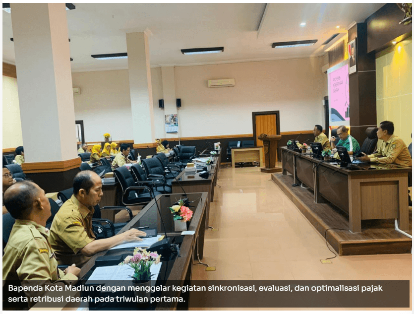 Optimalisasi PAD Kota Madiun 2026, Bapenda Genjot Evaluasi dan Sinkronisasi Triwulan I