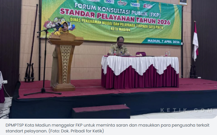 Tidak Anti Kritik, DPMPTSP Kota Madiun Gandeng Pengusaha Minta Saran dan Masukkan