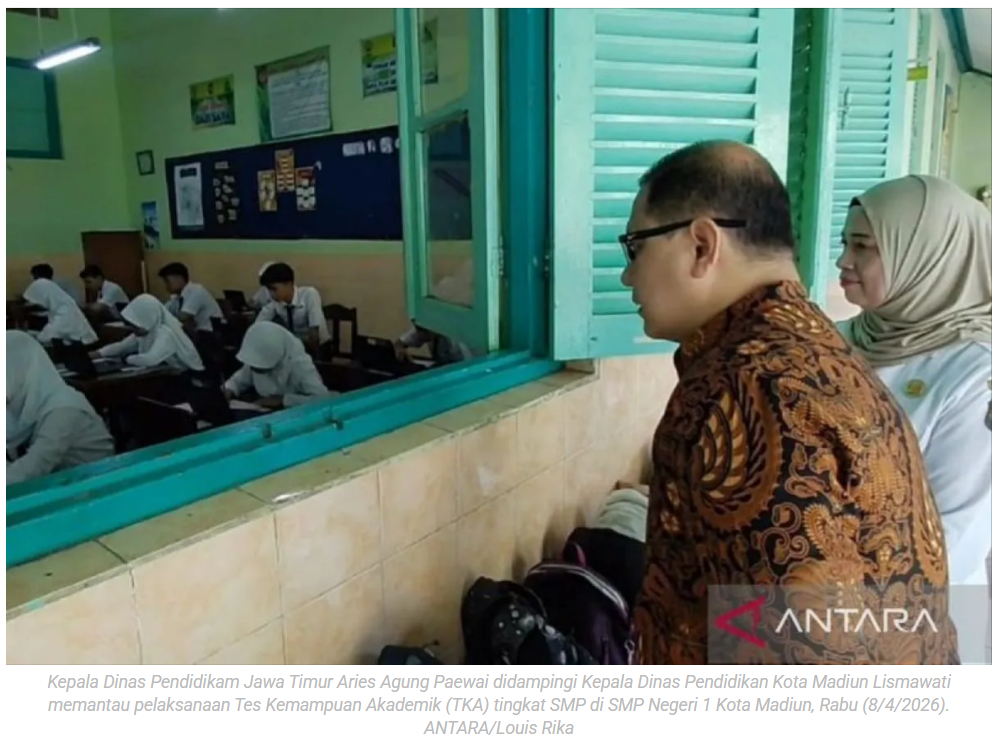 Dindik Jatim apresiasi TKA di Kota Madiun ditunjang sarana laptop