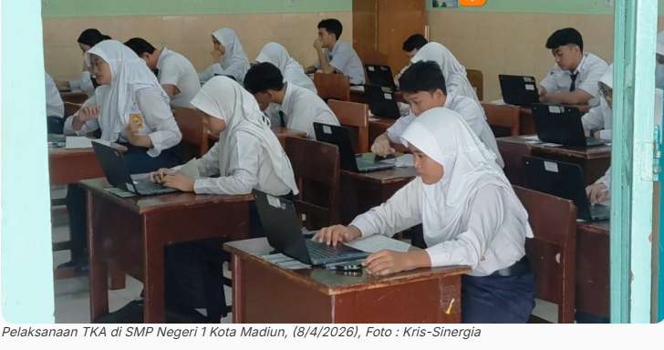 Dindik Jatim Apresiasi TKA SMP Kota Madiun Fasilitas Laptop & Chromebook Lengkap, Pelaksanaan Lebih Efektif