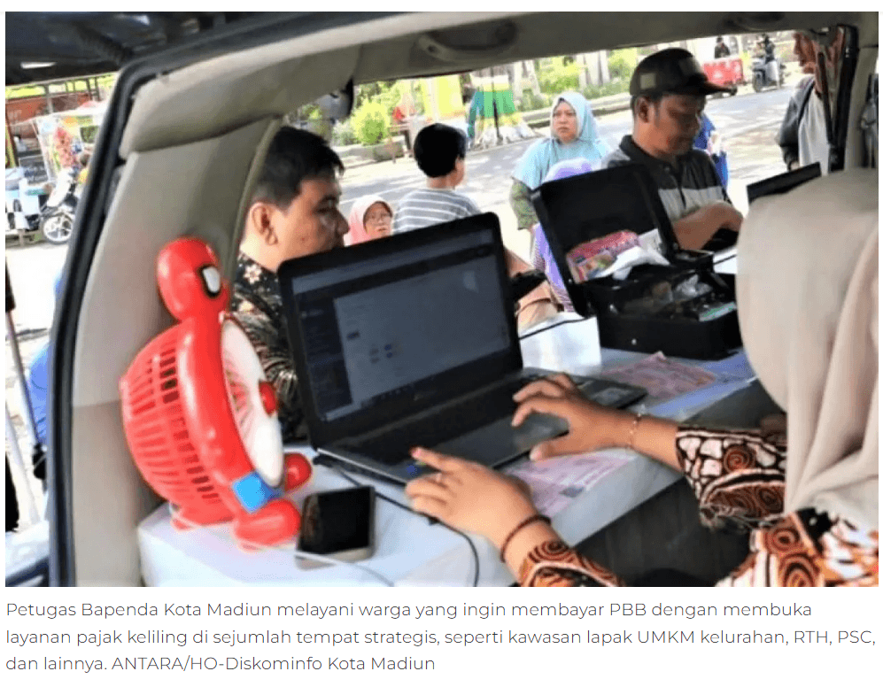 Pemkot Madiun gulirkan layanan pajak keliling guna sasar pembayaran PBB