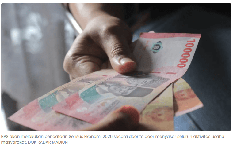 Sensus Ekonomi 2026 Mulai Mei, BPS Madiun Data Semua Usaha