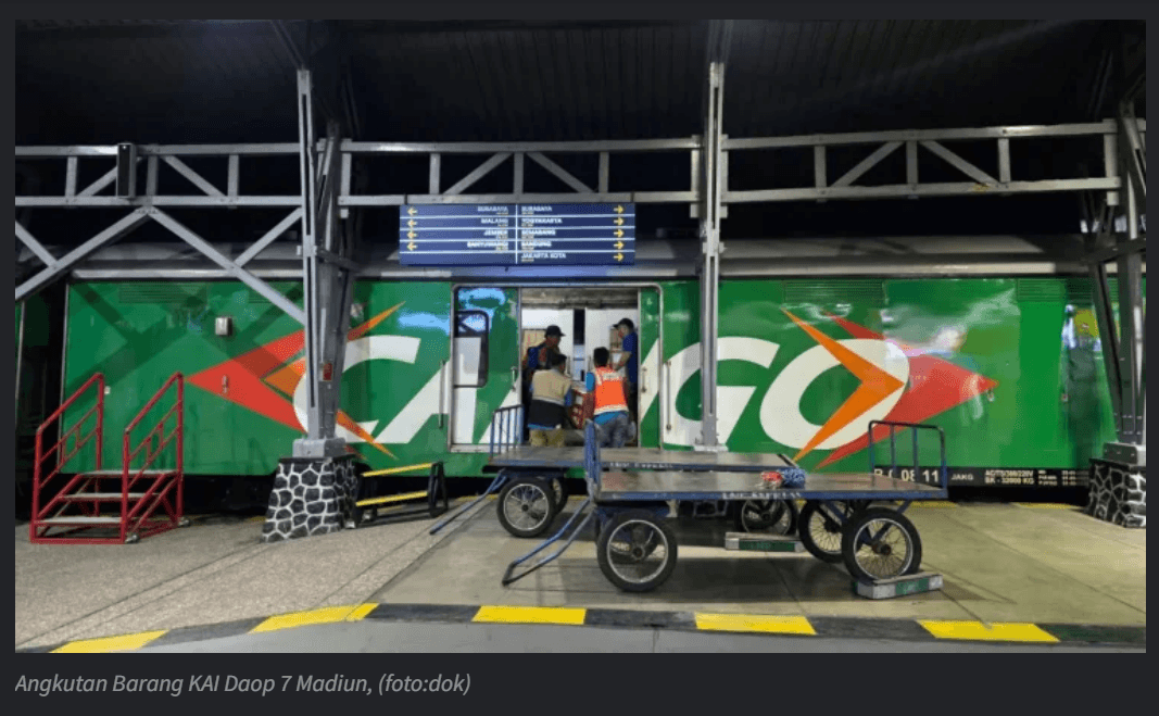 WAOW Kinerja Angkutan Barang KAI Daop 7 Madiun Tumbuh Positif di Triwulan I 2026