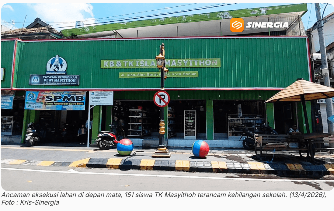 Sengketa Aset PCNU Kota Madiun Berakhir, Nasib TK Masyitoh Madiun di Ujung Tanduk