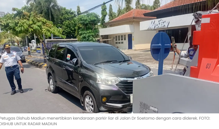 Parkir Sembarangan di Madiun, Siap-Siap Kendaraan Diderek Dishub