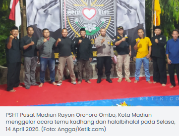 PSHT Rayon Oro-oro Ombo Madiun Gelar Temu Kadhang dan Halalbihalal, Ratusan Warga Hadir