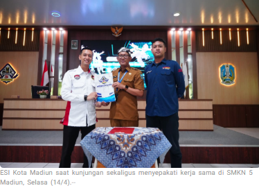 ESI Kota Madiun Gandeng SMKN 5, Siapkan Bibit Atlet E-Sport Berprestasi