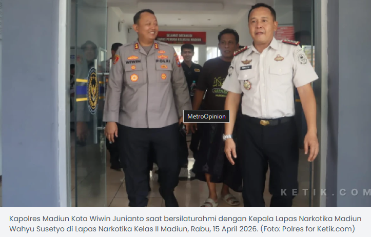 Silaturahmi ke Lapas Narkotika, Kapolres Madiun Kota Dukung Program Pembinaan Warga Binaan