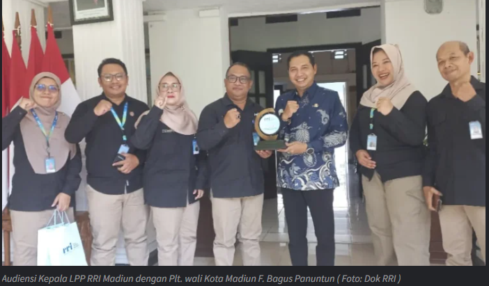 Kepala RRI Madiun Audiensi dengan Plt. Wali Kota Madiun F. Bagun Panuntun