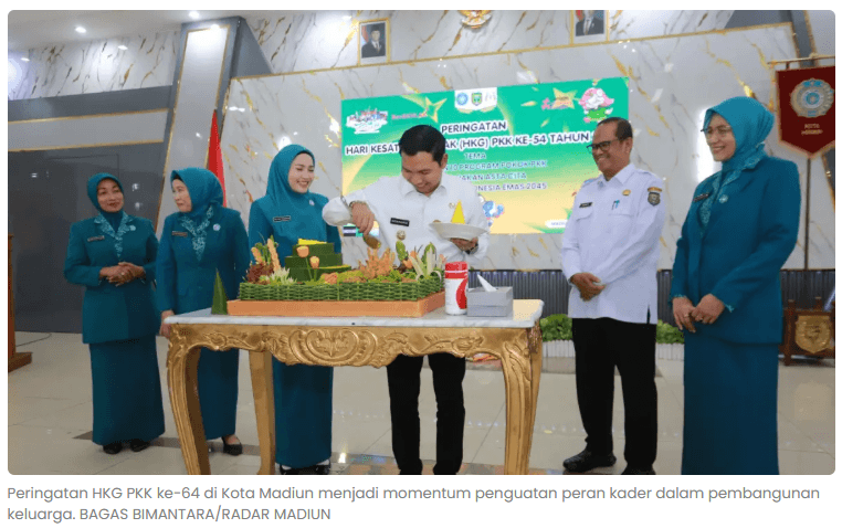 HKG PKK ke-64 di Kota Madiun, Kader Diminta Aktif Turun ke Masyarakat