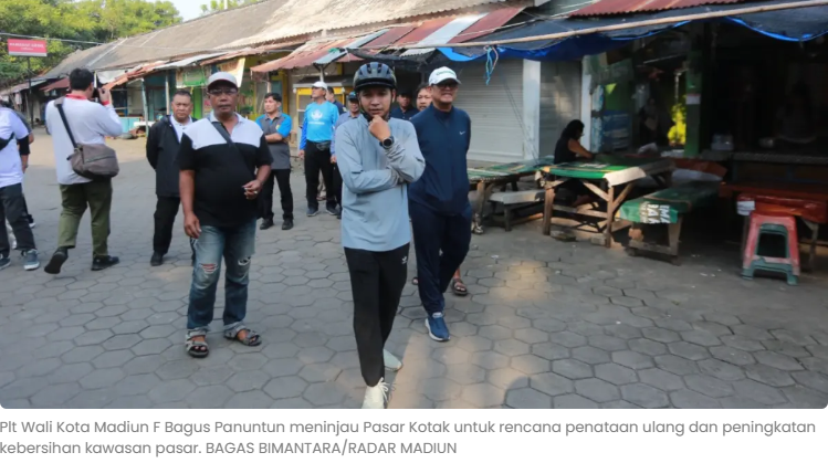 Pasar Kotak Madiun Bakal Ditata, Opsi Relokasi Pedagang Disiapkan