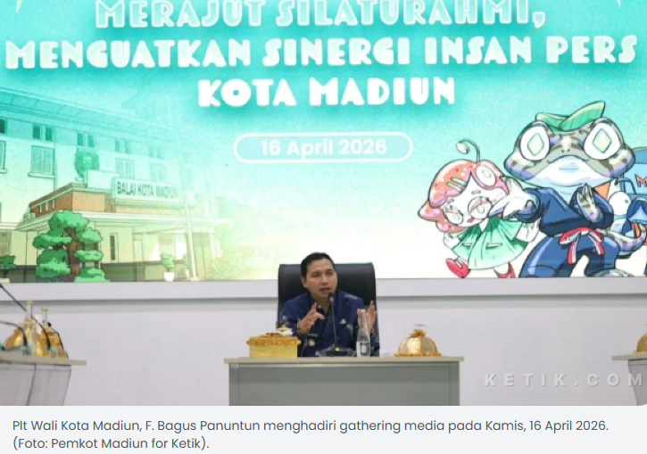 Gelar Gathering Media, Plt Wali Kota Madiun Minta Pers Kawal Pemerintah