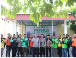 Perkuat Sinergitas, Polres Madiun Kota Resmikan Posko Ojol Kamtibmas
