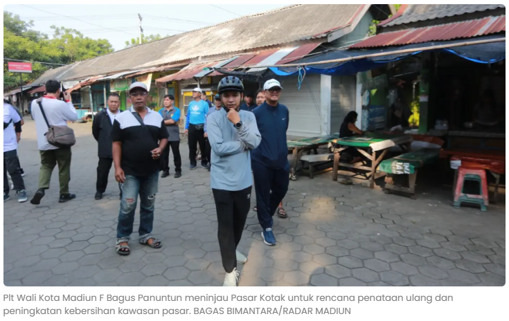 Pasar Kotak Madiun Bakal Ditata, Opsi Relokasi Pedagang Disiapkan