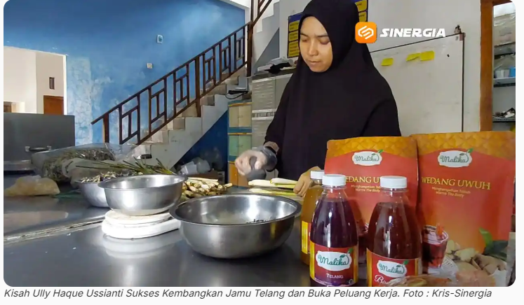 Kisah Ully Haque Ussianti, Perempuan 36 Tahun yang Sukses Kembangkan Jamu Telang dan Buka Peluang Kerja